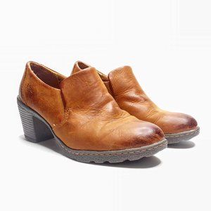 boc Brown Leather Casual Booties size 8.5